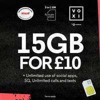 VOXI 20GB 30 Day Pay As You Go SIM Card