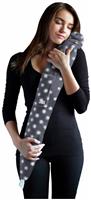 The Body Hot Water Bottle By YUYU - Grey Polka