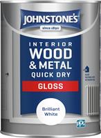 Johnstone's Quick Dry Gloss Paint 1.25L - Brilliant White