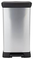 Curver 50 Litre Deco Pedal Bin - Silver