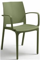 Bica Volga Contract Stack Chair - Green