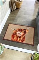 My Mat Highland Cow Short Pile Doormat - 50x75cm