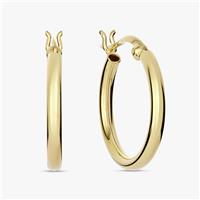 Revere Gold Plated Sterling Silver Hoop Earrings