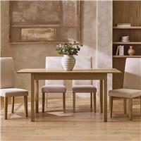 Argos Home Sendi Extend Wood Effect 6-8 Dining Table - Natural