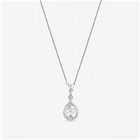 Jon Richard Rhodium Plated Cubic Zirconia Pendant