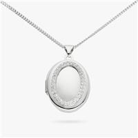 Revere Sterling Silver Cubic Zirconia Stone Pendant Necklace