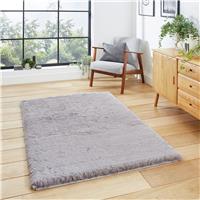 Think Rugs Super Teddy Grey Shaggy Rug - 120x170cm