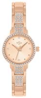 Spirit Ladies Rose Gold Tone Stone Set Bezel Bracelet Watch