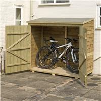 Rowlinson Overlap Wall & Bike Store Garden Storage - Brown