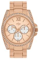 Spirit Ladies Rose Gold Tone Stone Set Bracelet Watch