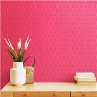 Hoopla Walls Retro Arch Bright Pink Wallpaper
