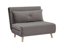 Habitat Roma Small Double Velvet Chair Bed - Charcoal