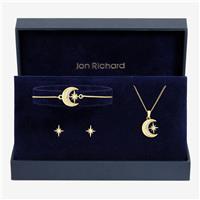 Jon Richard Gold Plated Crystal And Moon Trio Gift Set