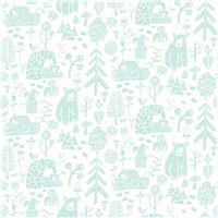 Ohpopsi Honeywood Bears Blue Wallpaper