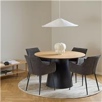 Furniture To Go Soli 4 Seater Round Dining Table - Natural