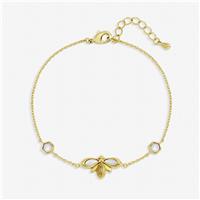 Jon Richard Gold Plated Mother of Pearl Bumblebee Bracelet
