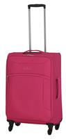 Featherstone 4 Wheel Soft Medium Suitcase - Pink