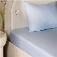 Habitat Plain Pale Blue Fitted Sheet - Double