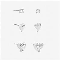 Jon Richard Rhodium Plated Cubic Zirconia Earrings