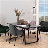 Furniture To Go Amble 6 Seater Dining Table - Black
