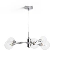 Habitat Sputnik Glass 6 Light Pendant Light - Chrome