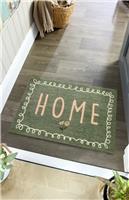 My Mat Home in Bloom Green Doormat - 50x75cm