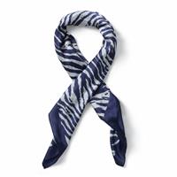 Freedom Blue Zebra Headscarf