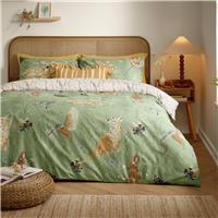 Furn Meadow Floral Green Bedding Set - Superking