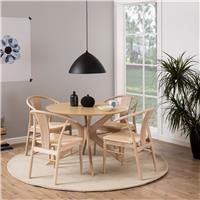 Furniture To Go Duncan 4 Seater Round Dining Table - Natural