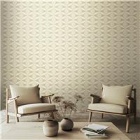 Hoopla Walls Sunray Diamond Beige Wallpaper