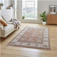 Think Rugs Vintage Terracotta Short Pile Rug - 200x290cm