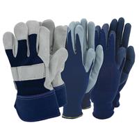 Town & Country Men's Rigger Triple Pack Gardening Gloves