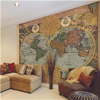 Origin Murals Vintage Map Antique Wall Mural