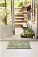 My Mat Multi Floral Sage Green Doormat - 50x75cm
