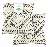 Streetwize Garden Cream Tribal Outdoor Cushions - Pack of 2