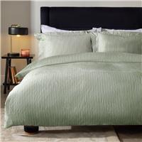 Habitat Cotton Stripe Oxford Edge Bedding Set - Superking