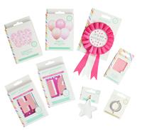 Mad Party Pink Confetti Balloons Birthday Kit