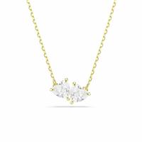 Swarovski Mesmera Gold Tone Plated Heart Pendant Necklace