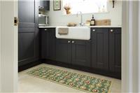 My Mat Multi Floral Sage Short Pile Runner - 50x150cm