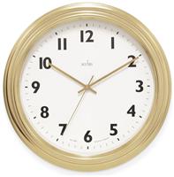 Acctim Clayton Analogue Wall Clock - Gold