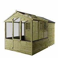 Mercia Shiplap Clear Window Combi Greenhouse - 10 x 6ft