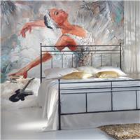Origin Murals Ballerina Grey Wall Mural