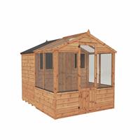 Mercia Shiplap Clear Window Combi Greenhouse - 8 x 6ft