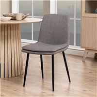 Furniture To Go Becca Pair of Fabric Dining Chairs - Beige