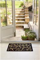 My Mat Leopard Border Brown Doormat - 50x75cm