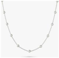 Revere Sterling Silver Diamond Cut Beaded Necklace