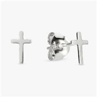 Revere Sterling Silver Cross Stud Earrings