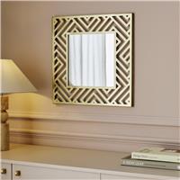 Argos Home Gold Effect Metal Cut Out Square Mirror - 50x50cm