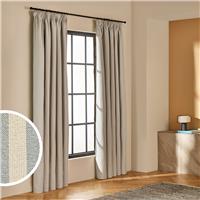 Habitat Blackout Stripe Pencil Pleat Curtains - Blue - 168x137cm