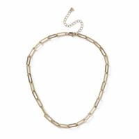 Freedom Gold Paperlink Chain Necklace